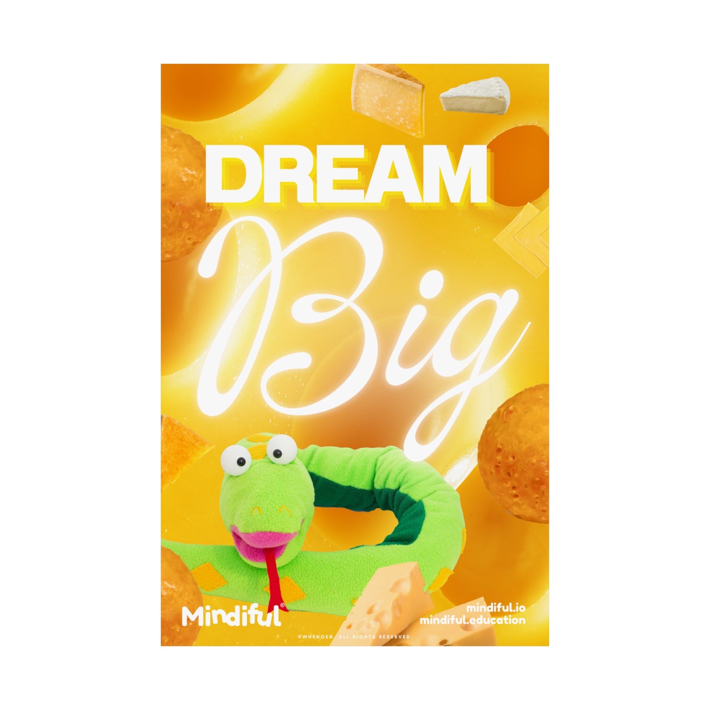 Mindiful® "Dream Big" Matte Vertical Poster