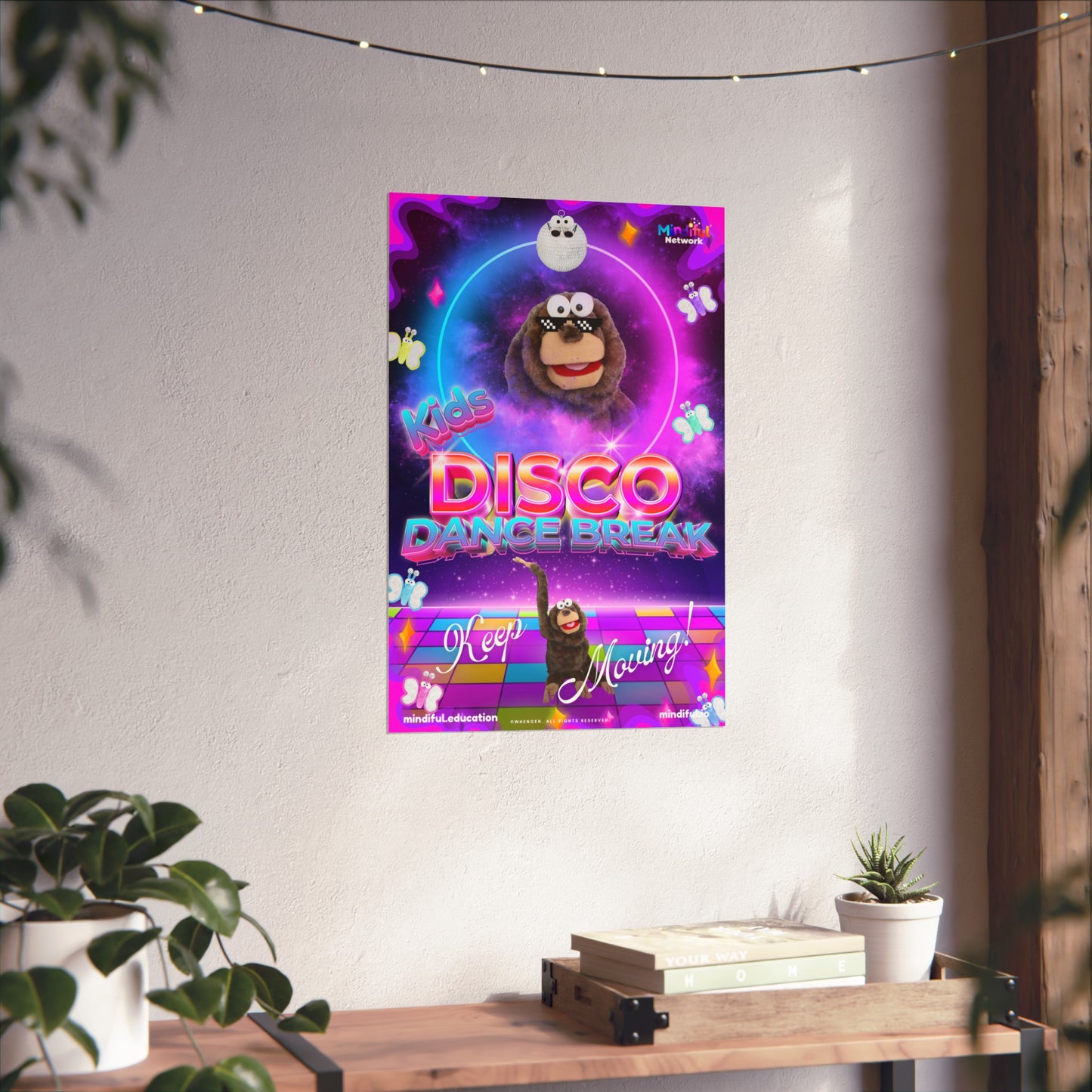 Mindiful® "Kids Disco Dance Break" Matte Vertical Poster