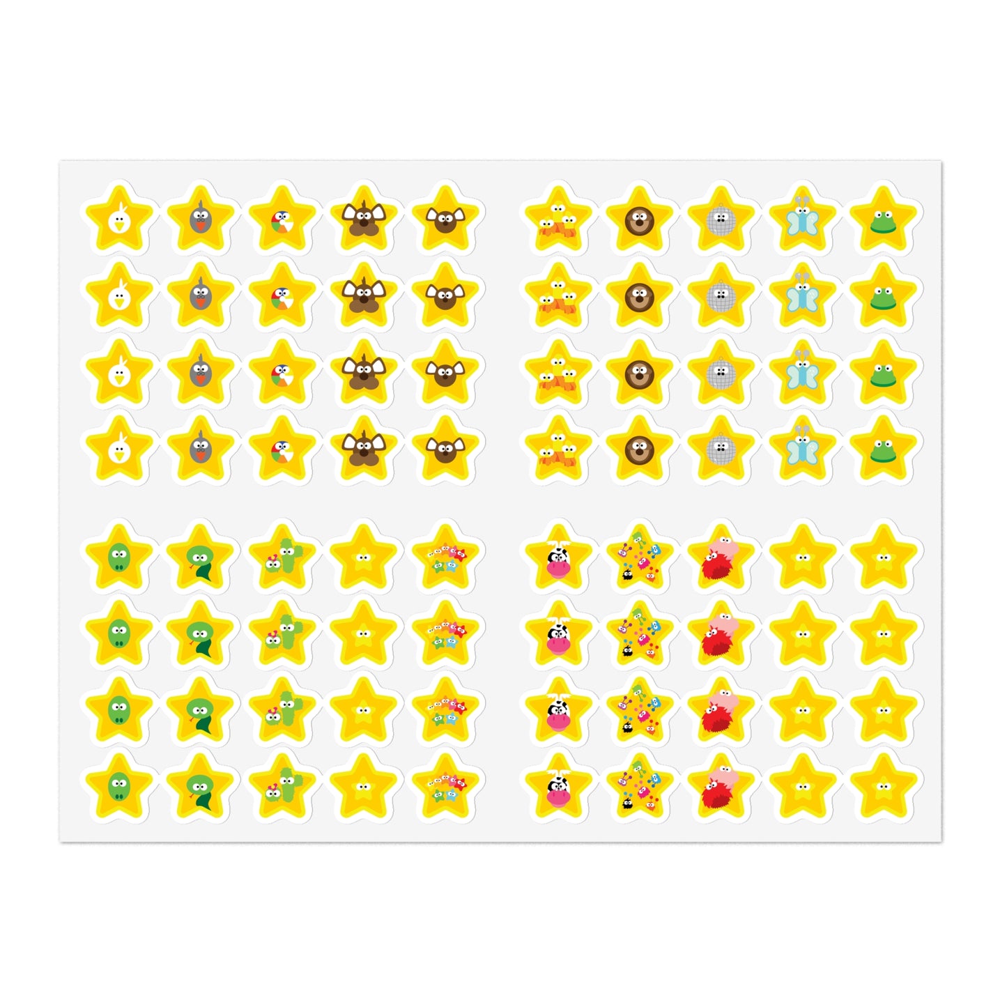 ALL CHARACTER Mindiful® Friends Star Stickers - 5 Sheets