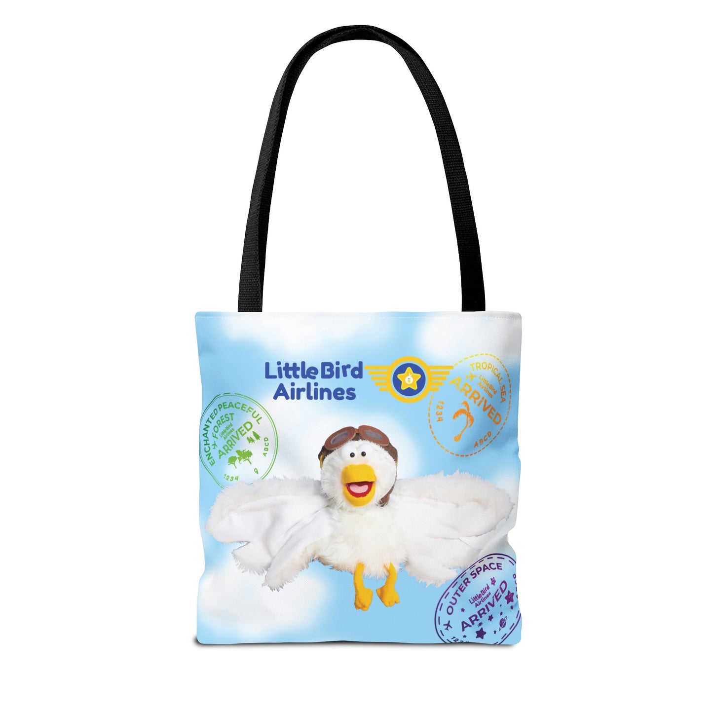 Little Bird Airlines Travel Self-Care Tote Bag