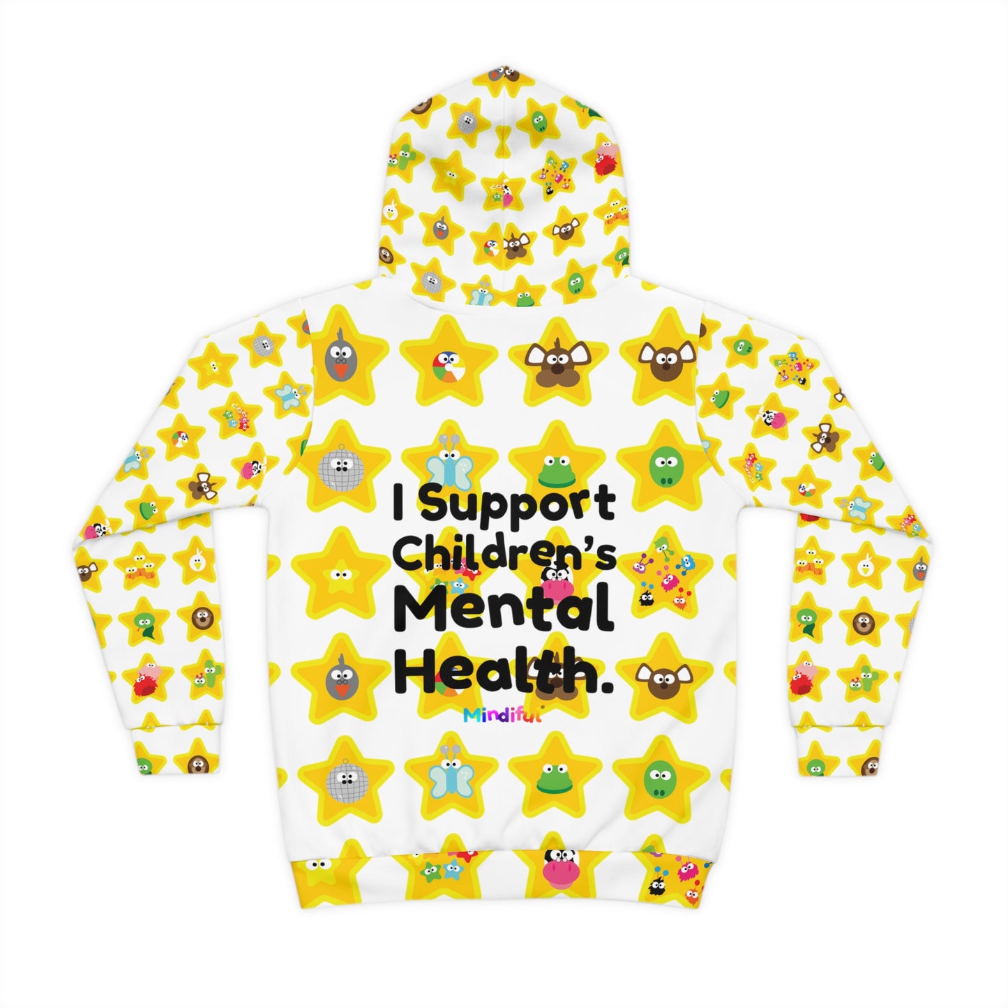 Mindiful® "I Support Children's Mental Health" Stars Children's Hoodie