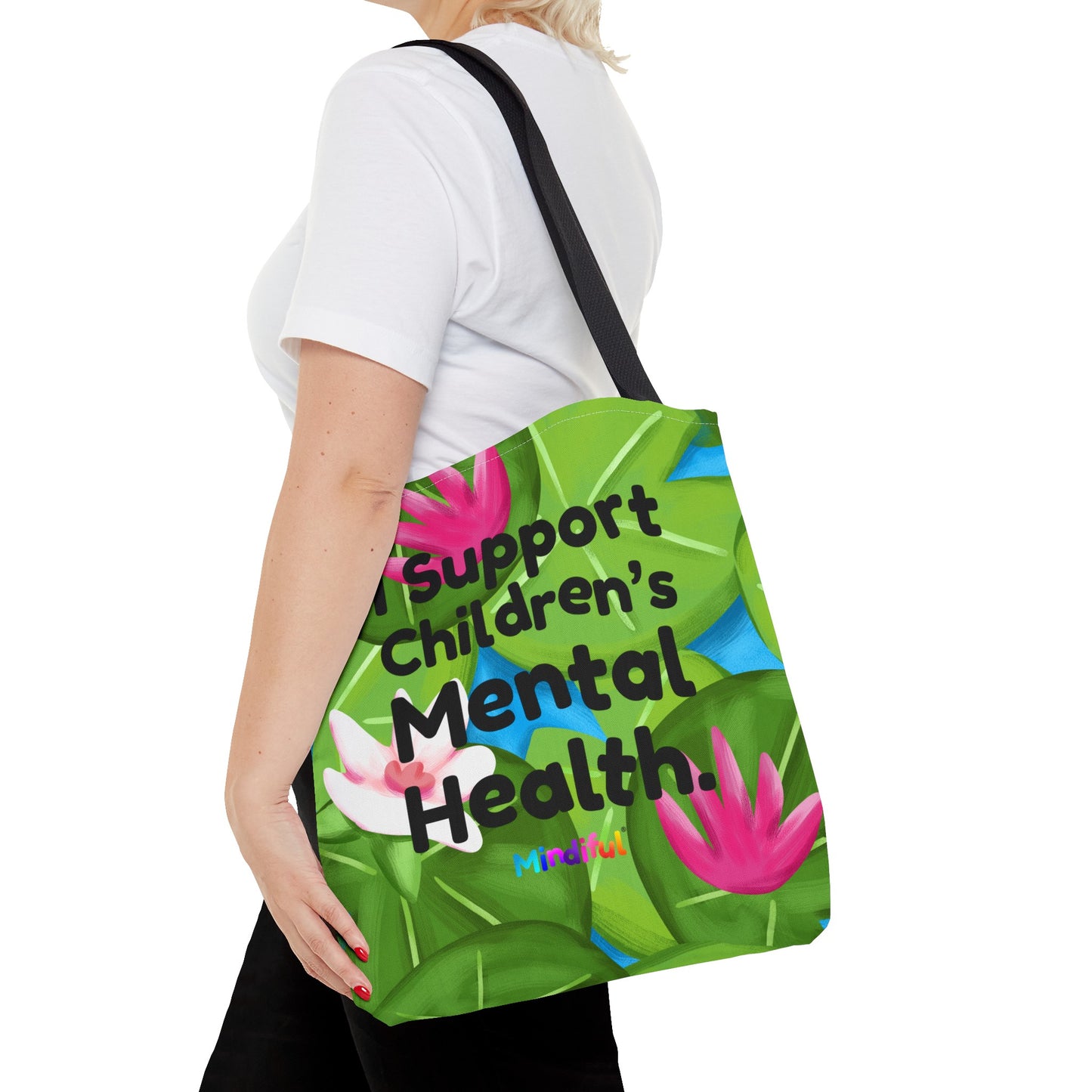 Mindiful® "I Support Children's Mental Health" Puddles Tote Bag