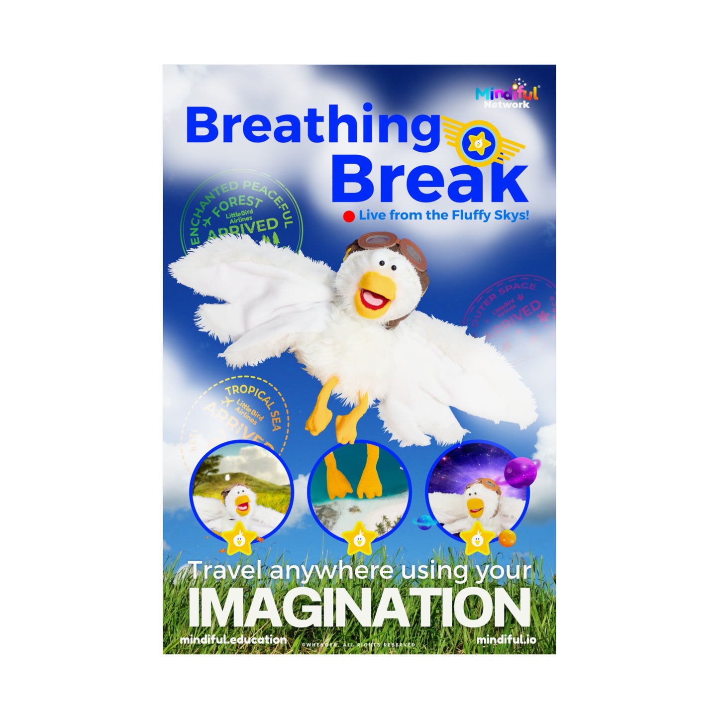 Mindiful® "Breathing Break" Matte Vertical Poster