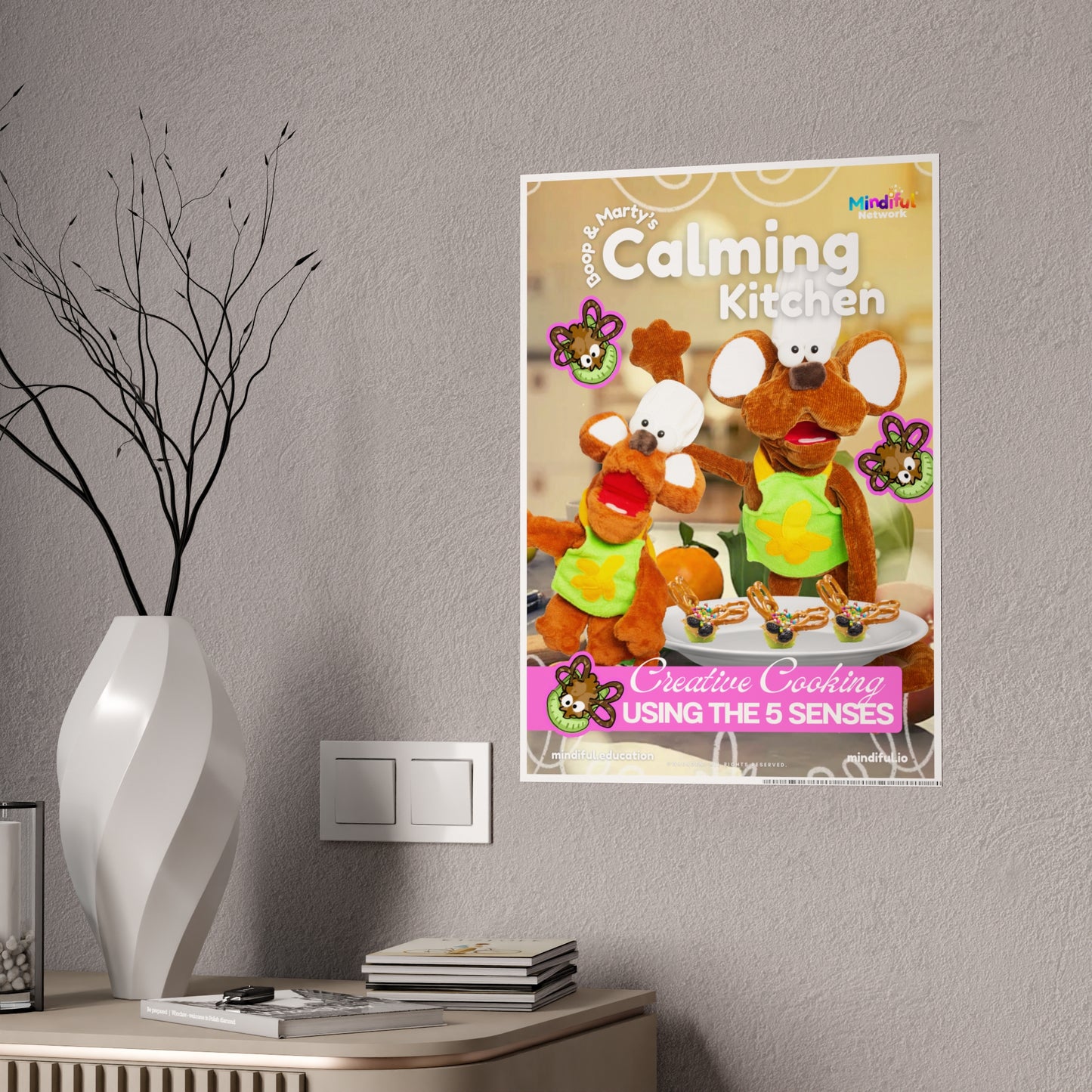 Mindiful® "Calming Kitchen" GLOSSY Poster