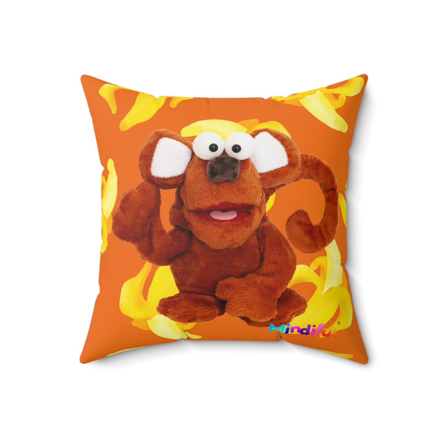 Mindiful® "Boop Bananas" Square Pillow