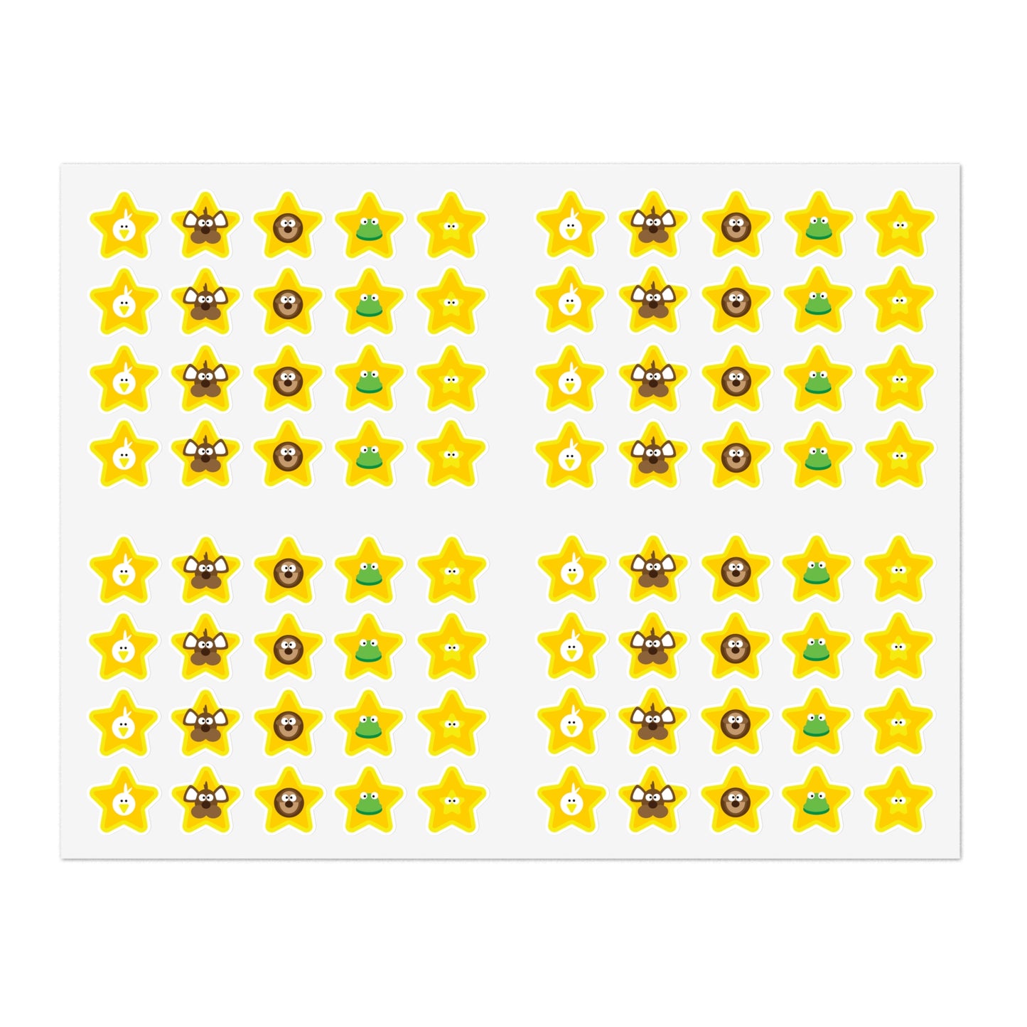 5 Lesson Mindiful® Friends Star Stickers - 1 Sheet