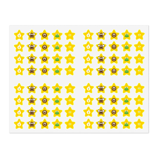 5 Lesson Mindiful® Friends Star Stickers - 1 Sheet