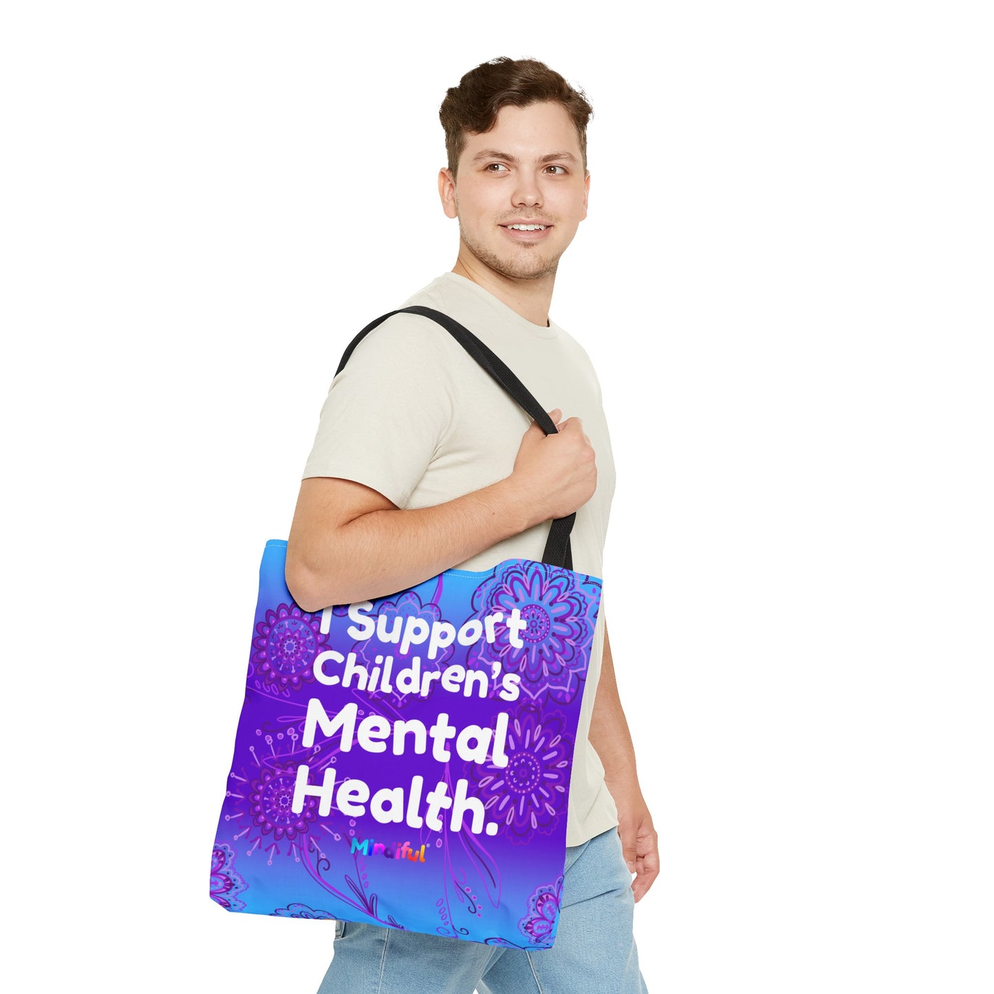 Mindiful® "I Support Children's Mental Health" Grace Tote Bag