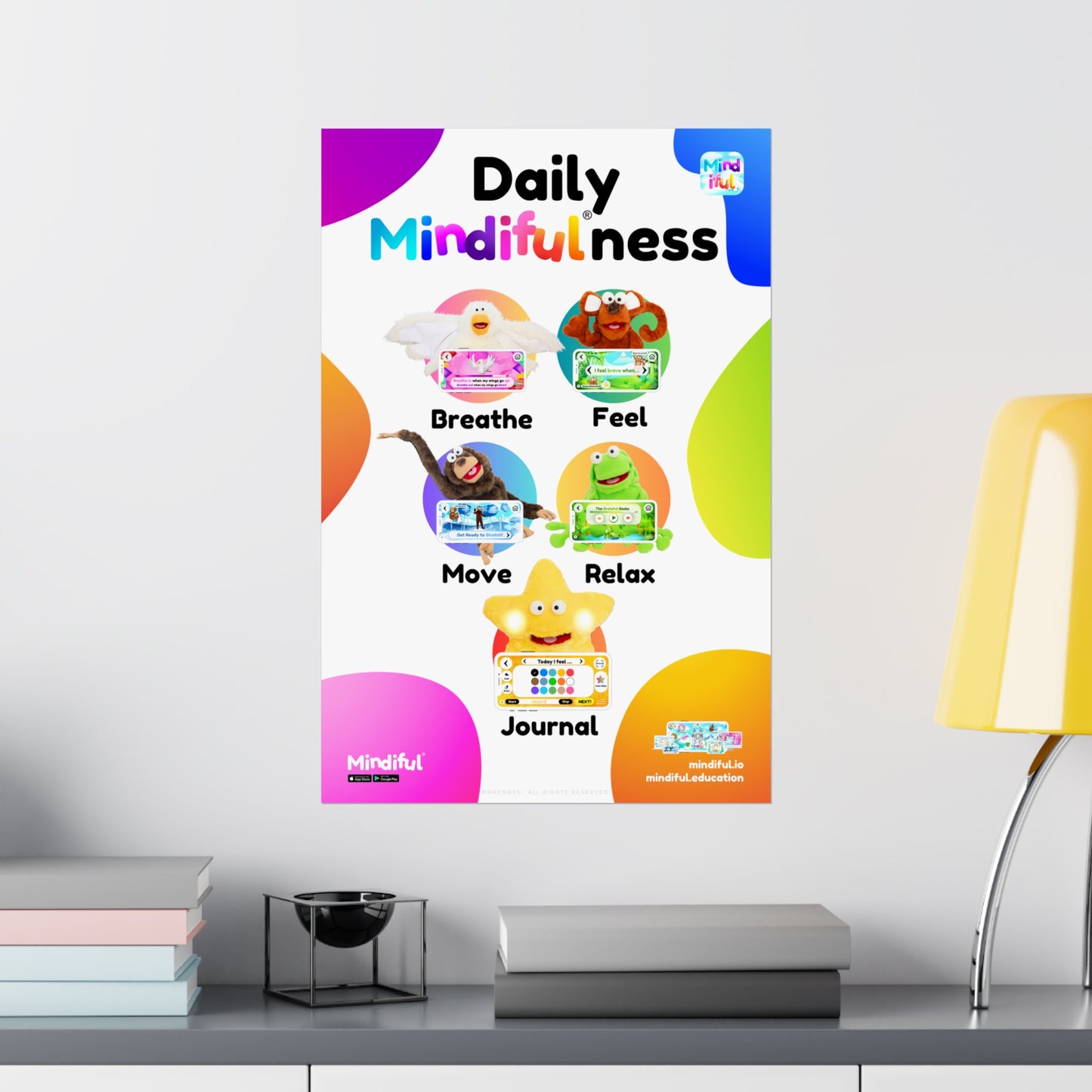 Mindiful® "Daily Mindiful®-ness" Matte Vertical Poster