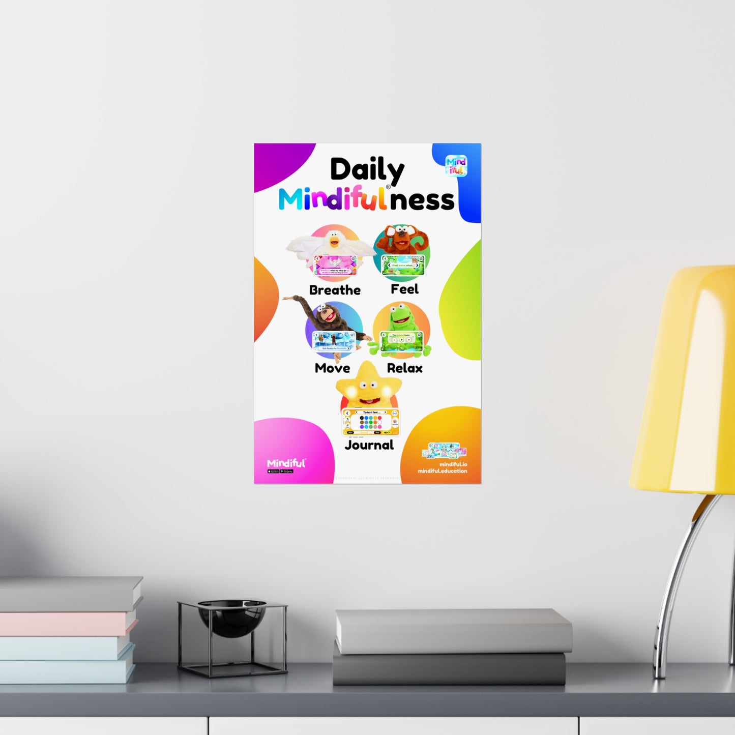 Mindiful® "Daily Mindiful®-ness" Matte Vertical Poster