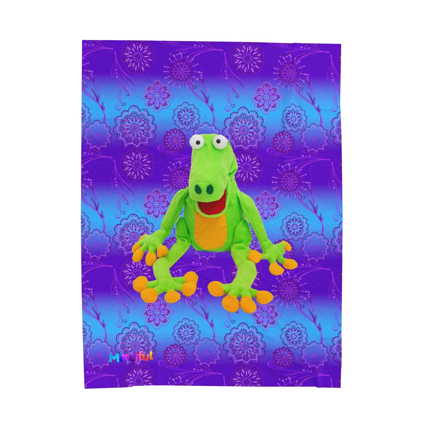 Mindiful® "Grateful with Grace" Velveteen Plush Snuggle Blanket