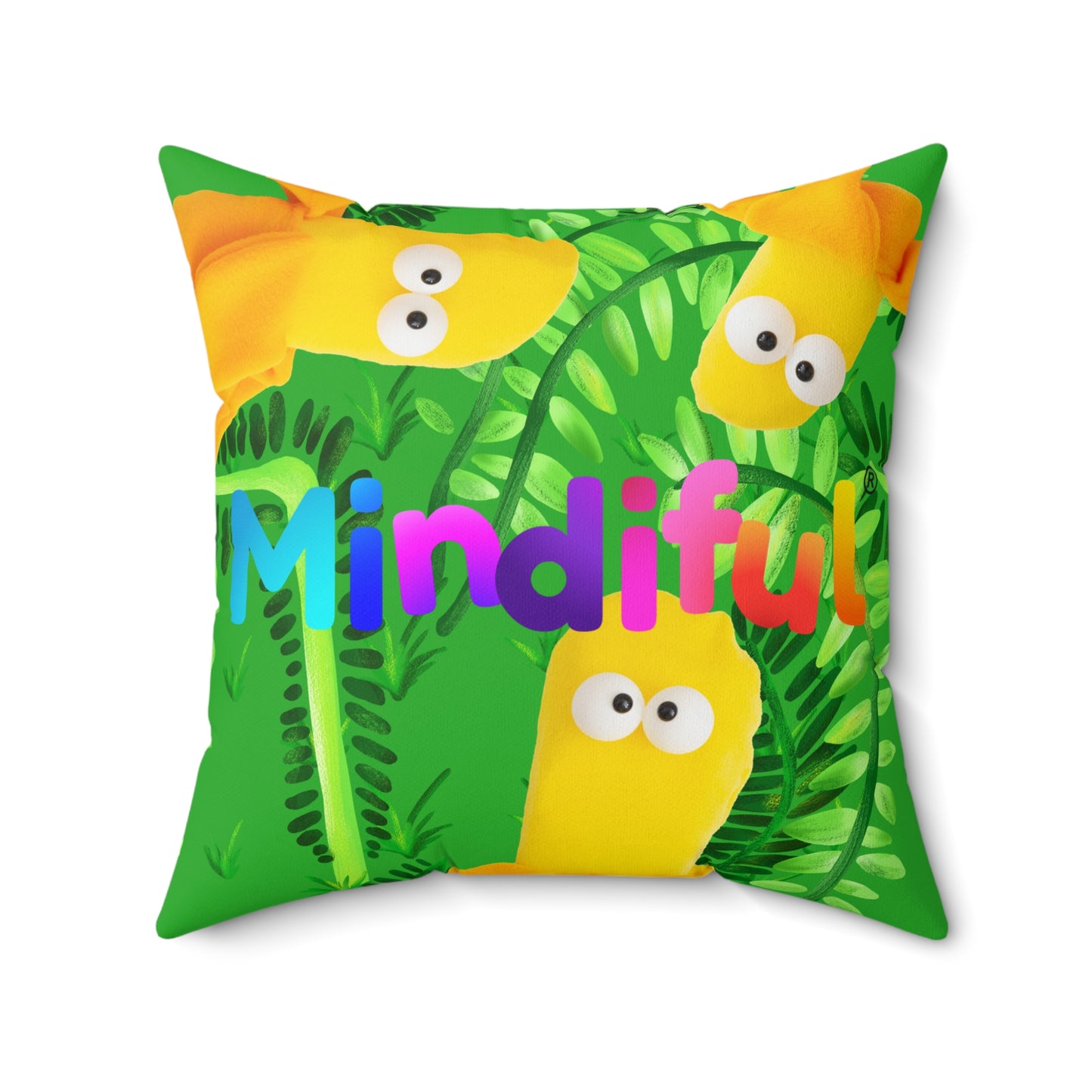 Mindiful® "Marty Jungle Party" Square Pillow