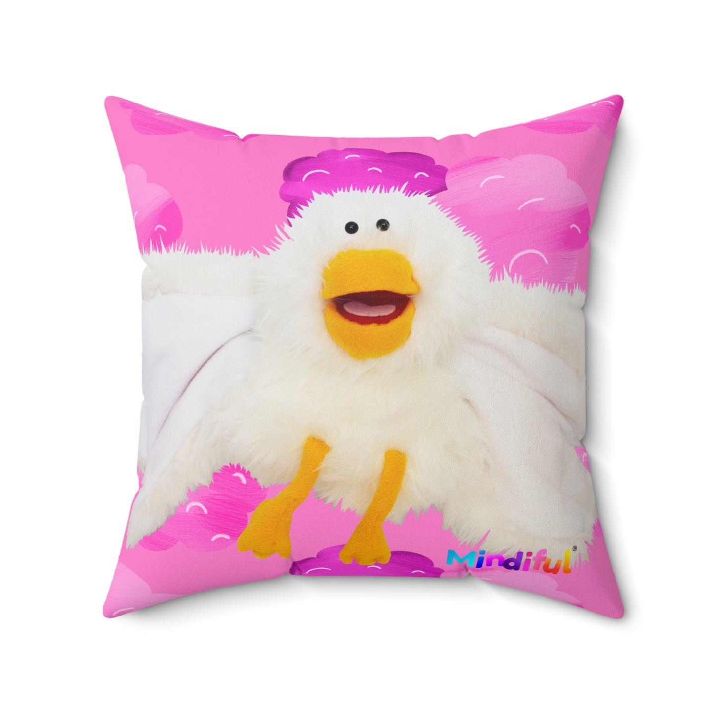 Mindiful® "Little Bird" Square Pillow