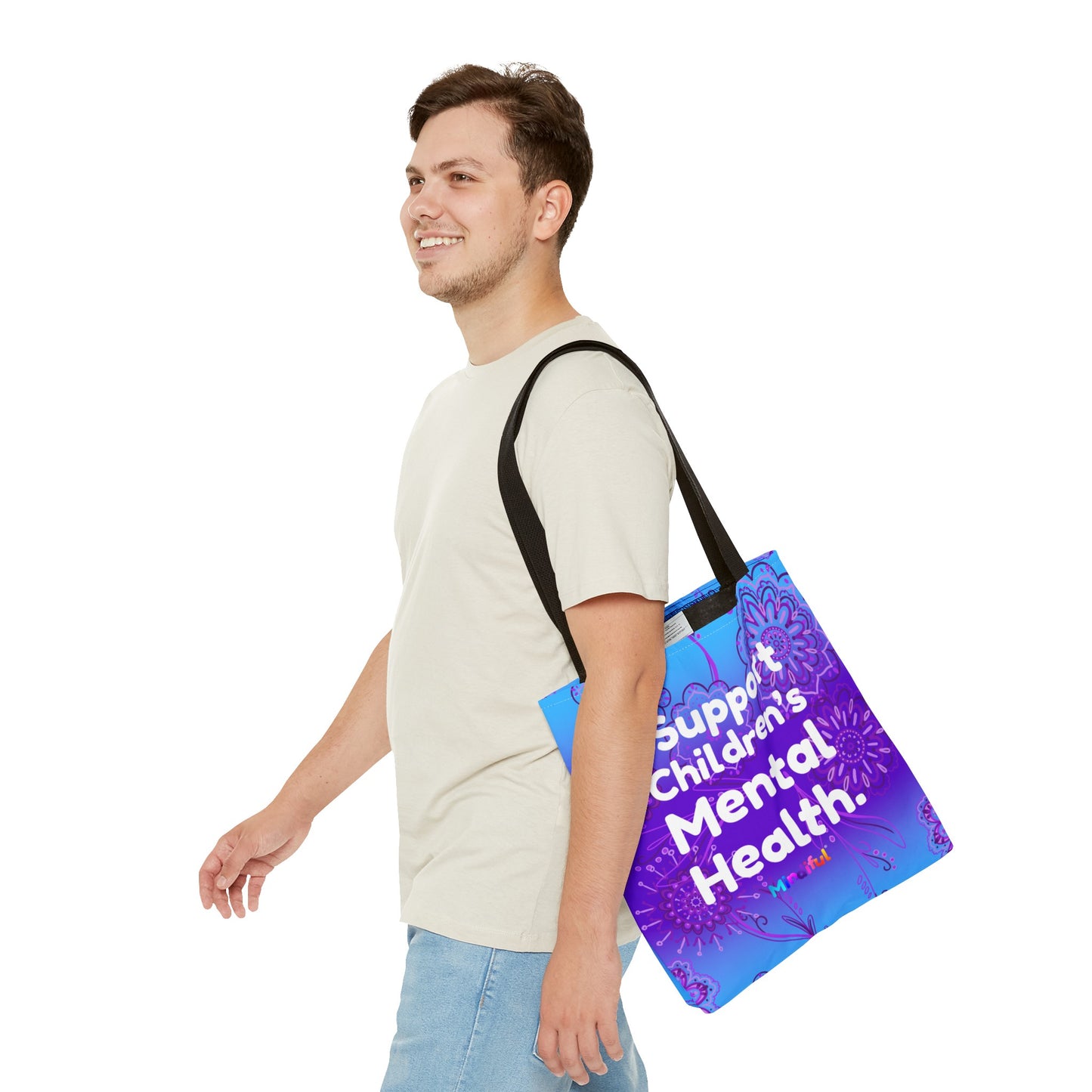 Mindiful® "I Support Children's Mental Health" Grace Tote Bag