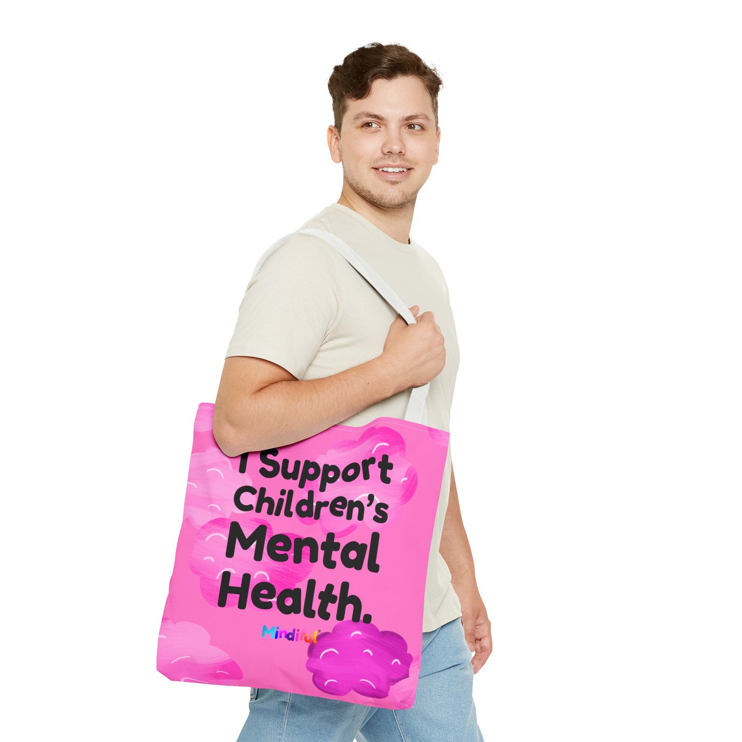 Mindiful® "I Support Children's Mental Health" Little Bird Tote Bag