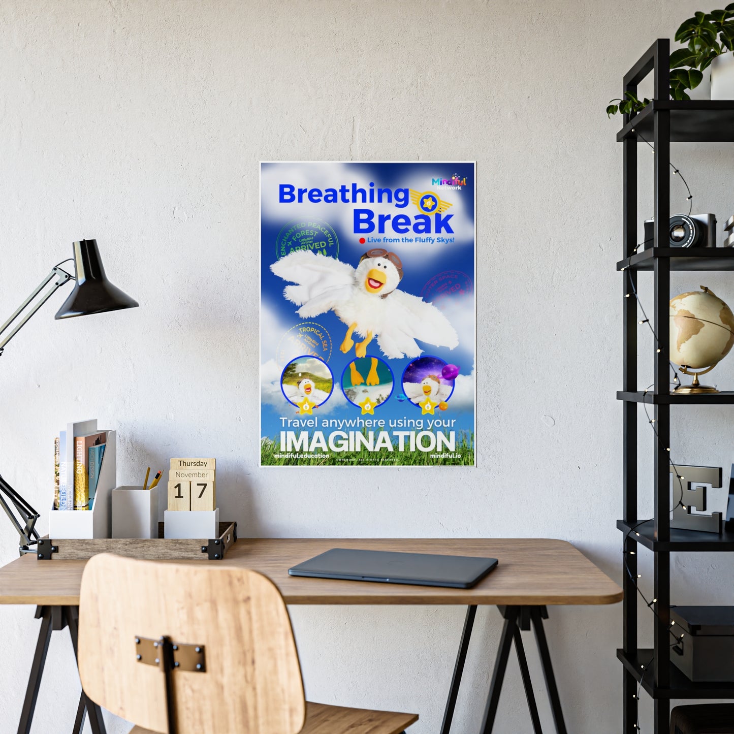 Mindiful® "Breathing Break" GLOSSY Poster