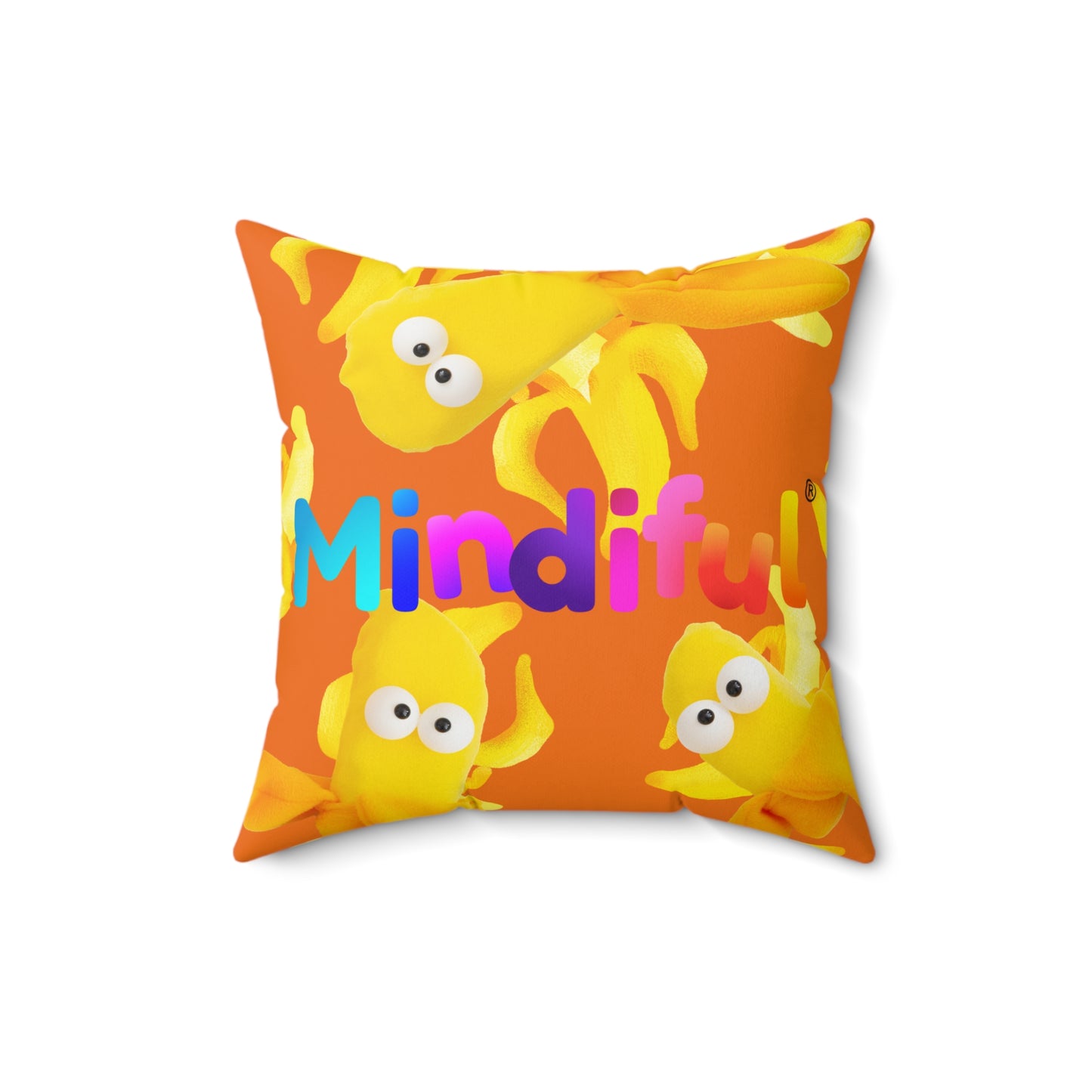 Mindiful® "Boop Bananas" Square Pillow