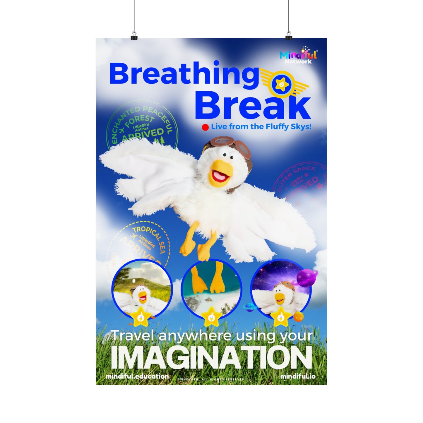 Mindiful® "Breathing Break" Matte Vertical Poster