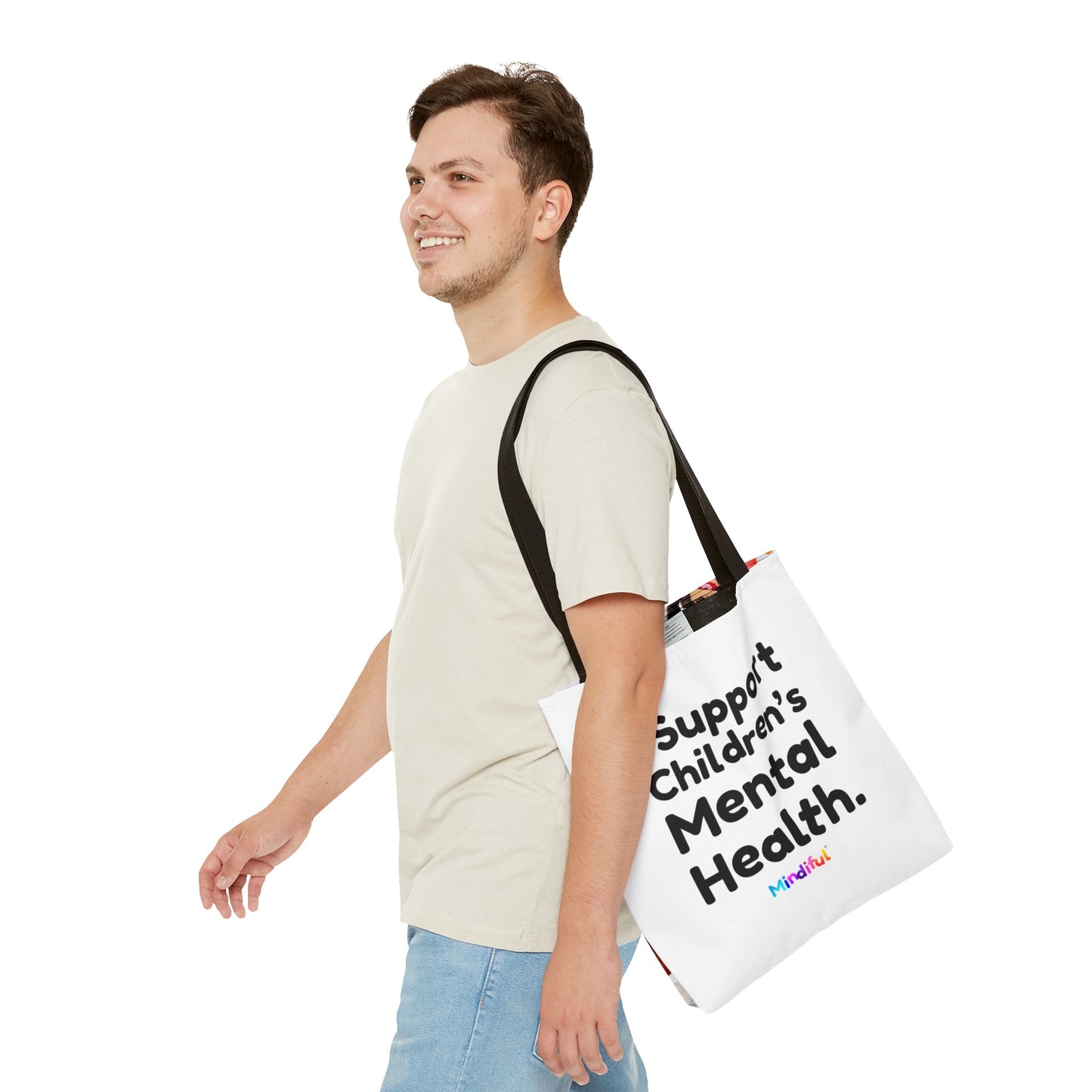 Mindiful® "I Support Children's Mental Health" Tote Bag