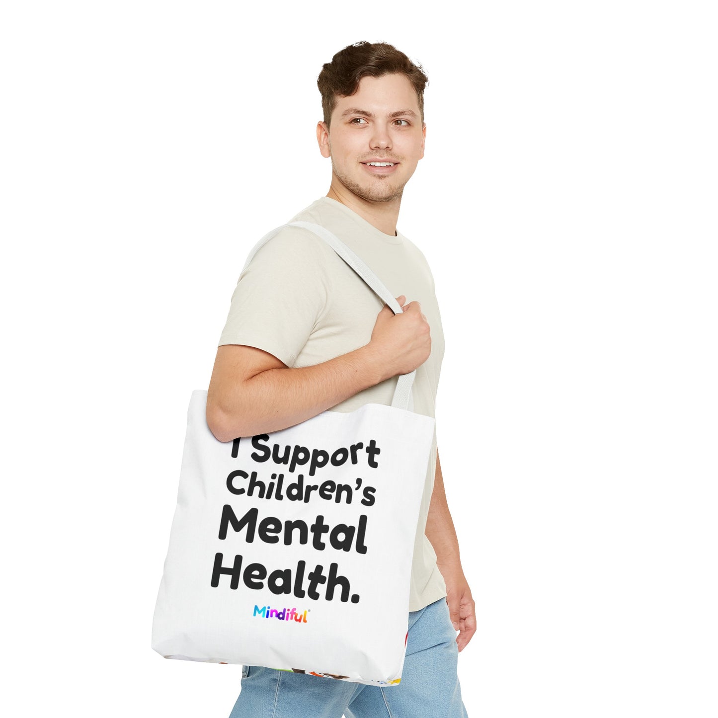 Mindiful® "I Support Children's Mental Health" Tote Bag