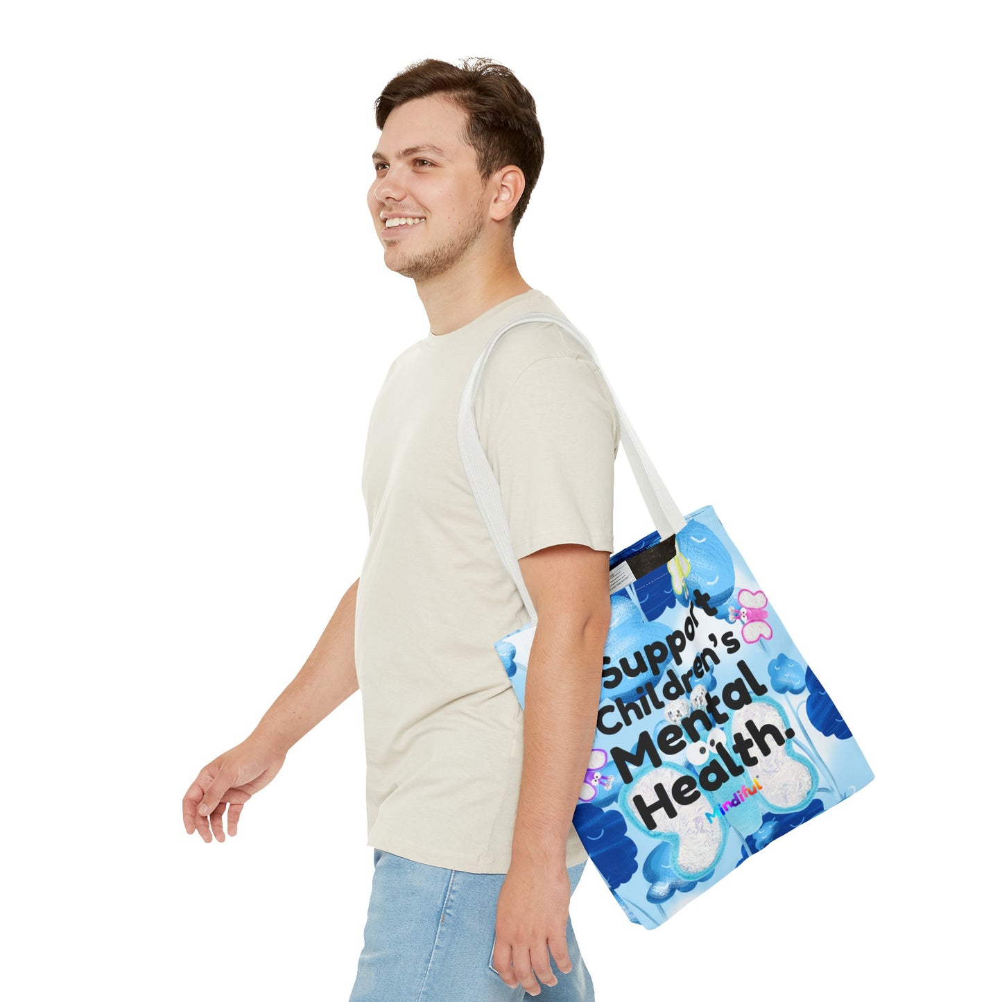 Mindiful® "I Support Children's Mental Health" Steve Tote Bag