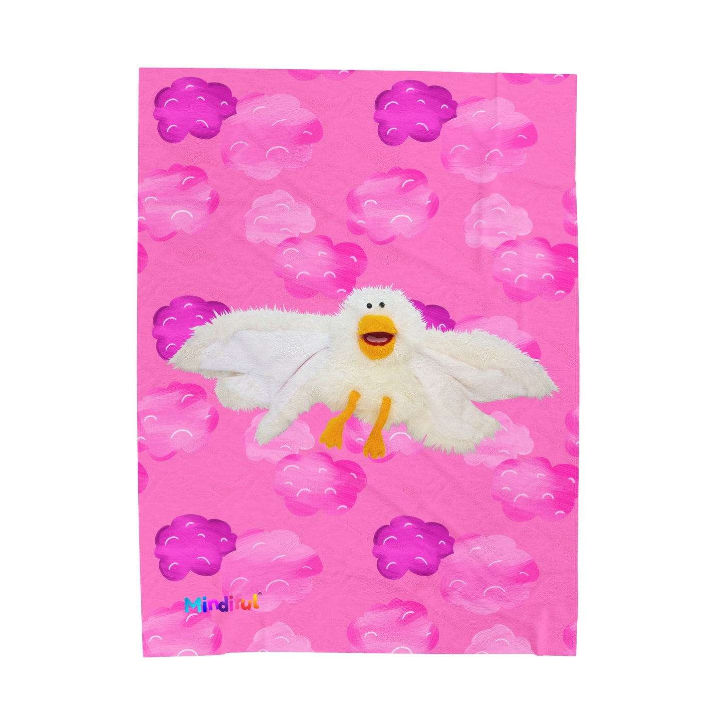 Mindiful® "Little Bird" Velveteen Plush Snuggle Blanket