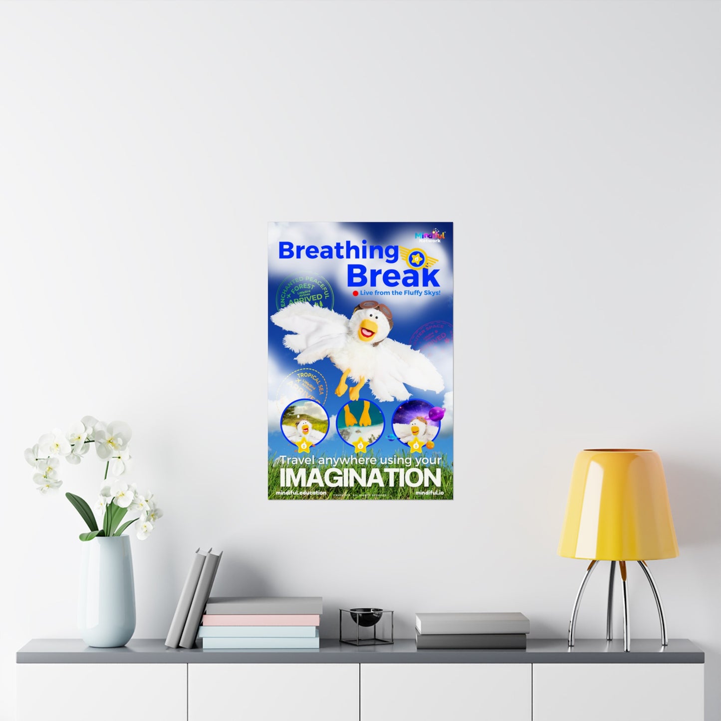 Mindiful® "Breathing Break" Matte Vertical Poster