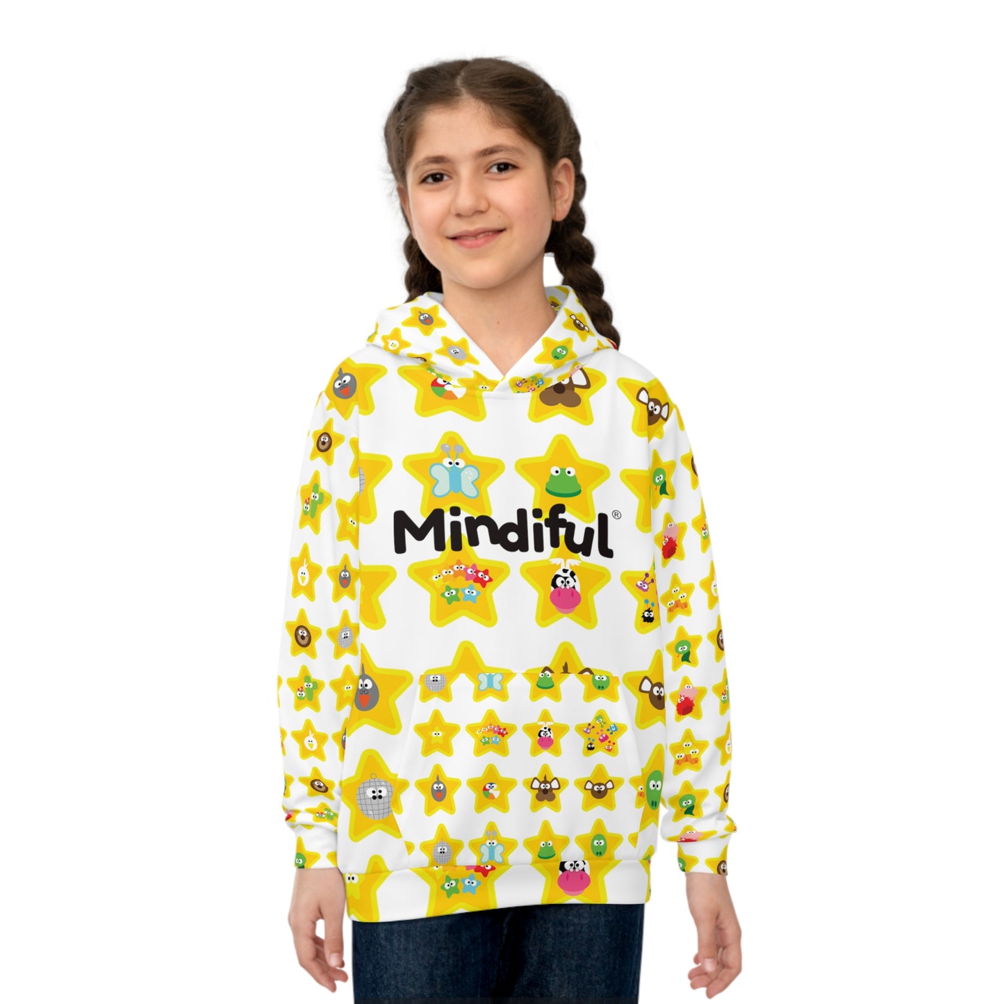 Mindiful® "I Support Children's Mental Health" Stars Children's Hoodie