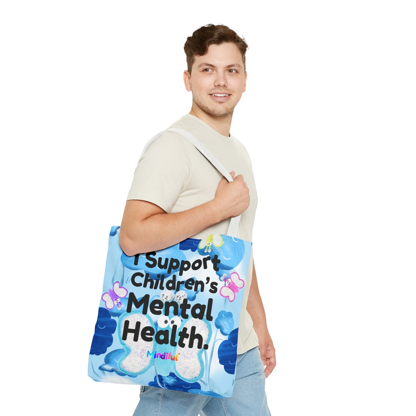 Mindiful® "I Support Children's Mental Health" Steve Tote Bag