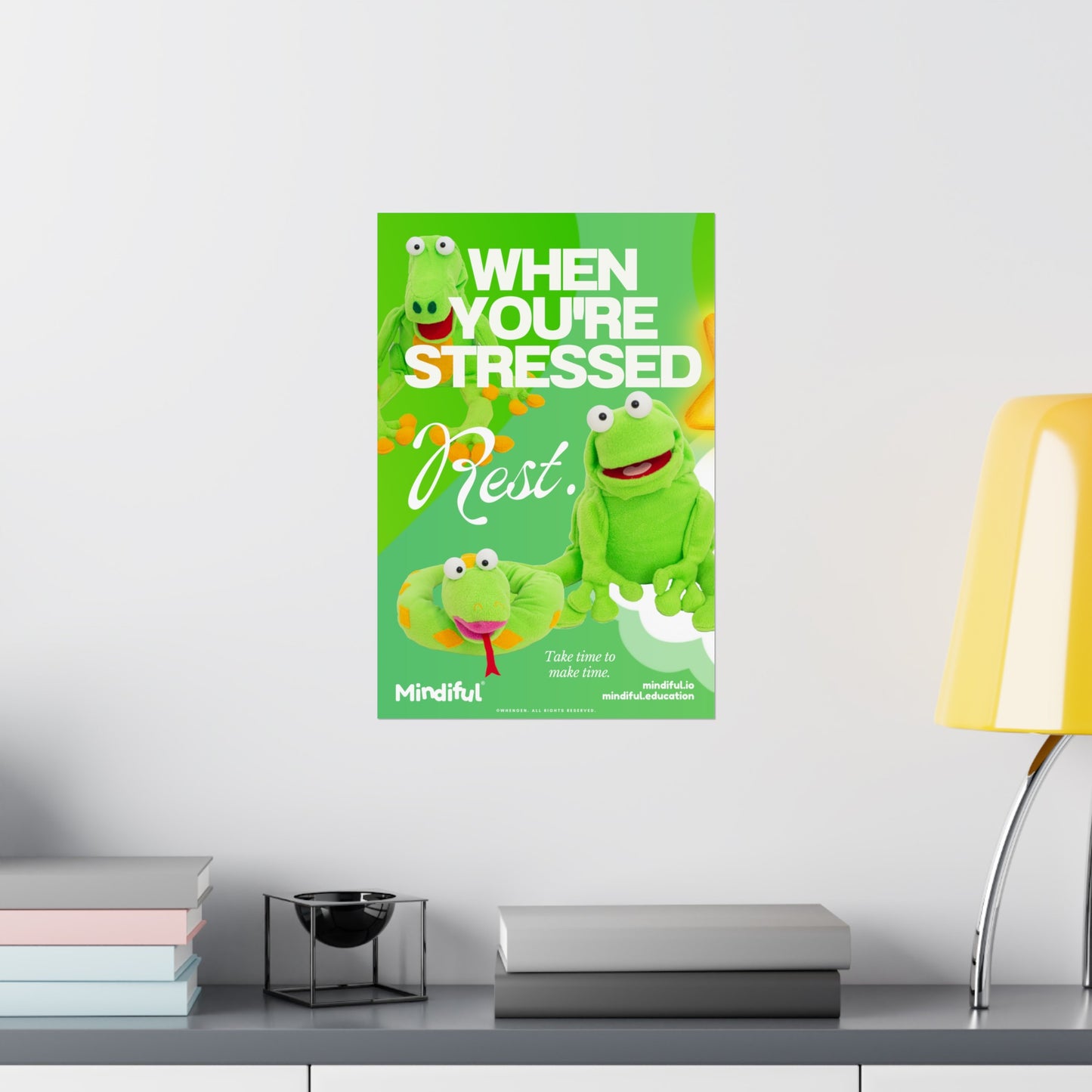 Mindiful® "When You're Stressed Rest" - Matte Vertical Poster