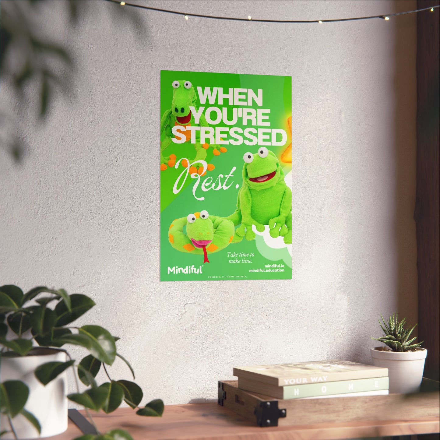 Mindiful® "When You're Stressed Rest" - Matte Vertical Poster