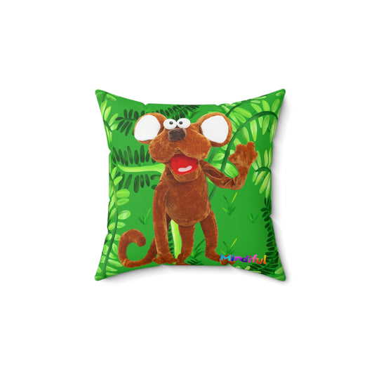 Mindiful® "Marty Jungle Party" Square Pillow