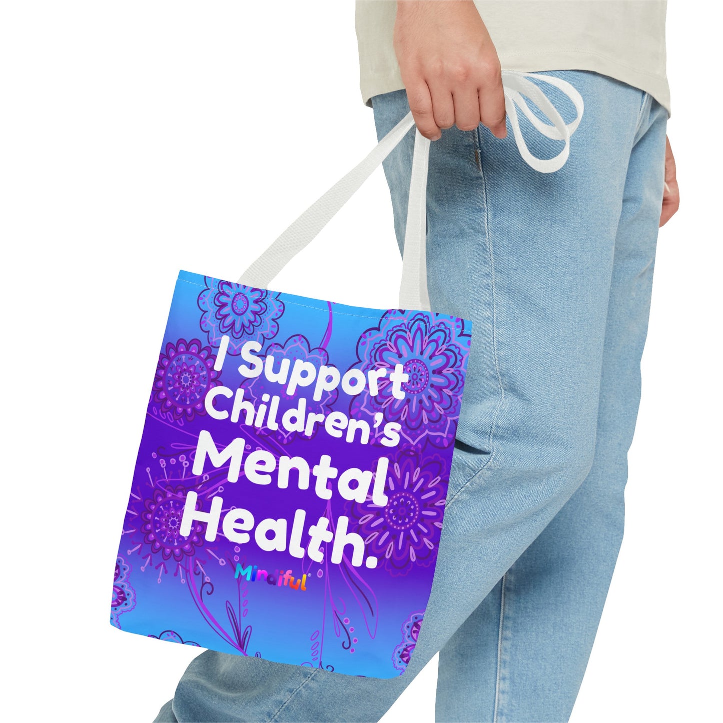 Mindiful® "I Support Children's Mental Health" Grace Tote Bag