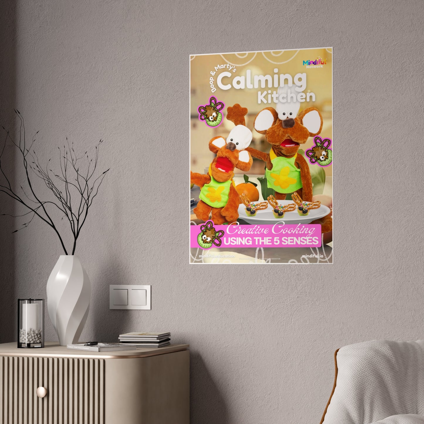 Mindiful® "Calming Kitchen" GLOSSY Poster