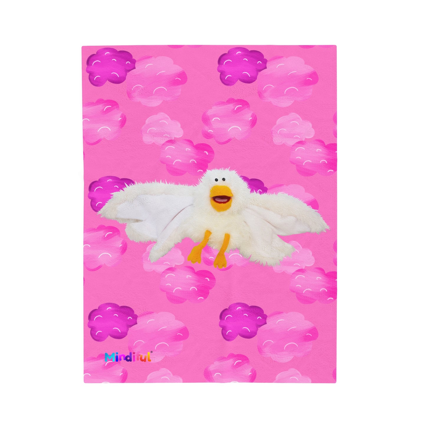 Mindiful® "Little Bird" Velveteen Plush Snuggle Blanket