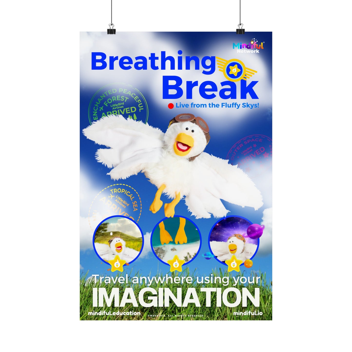 Mindiful® "Breathing Break" Matte Vertical Poster