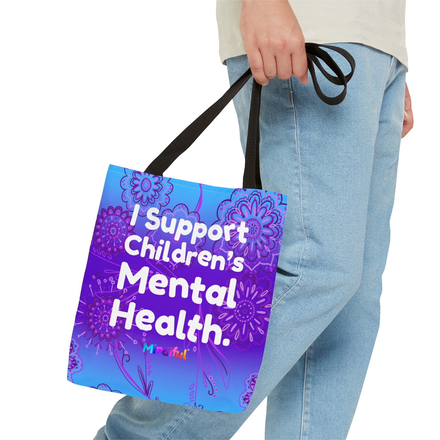 Mindiful® "I Support Children's Mental Health" Grace Tote Bag