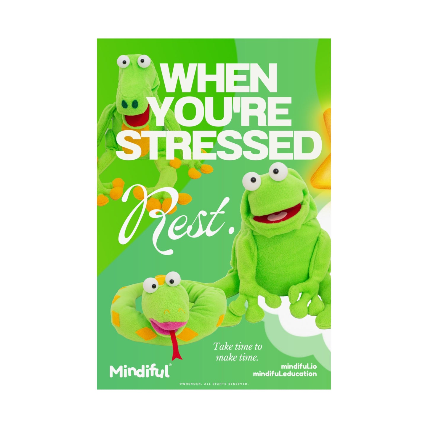 Mindiful® "When You're Stressed Rest" - Matte Vertical Poster