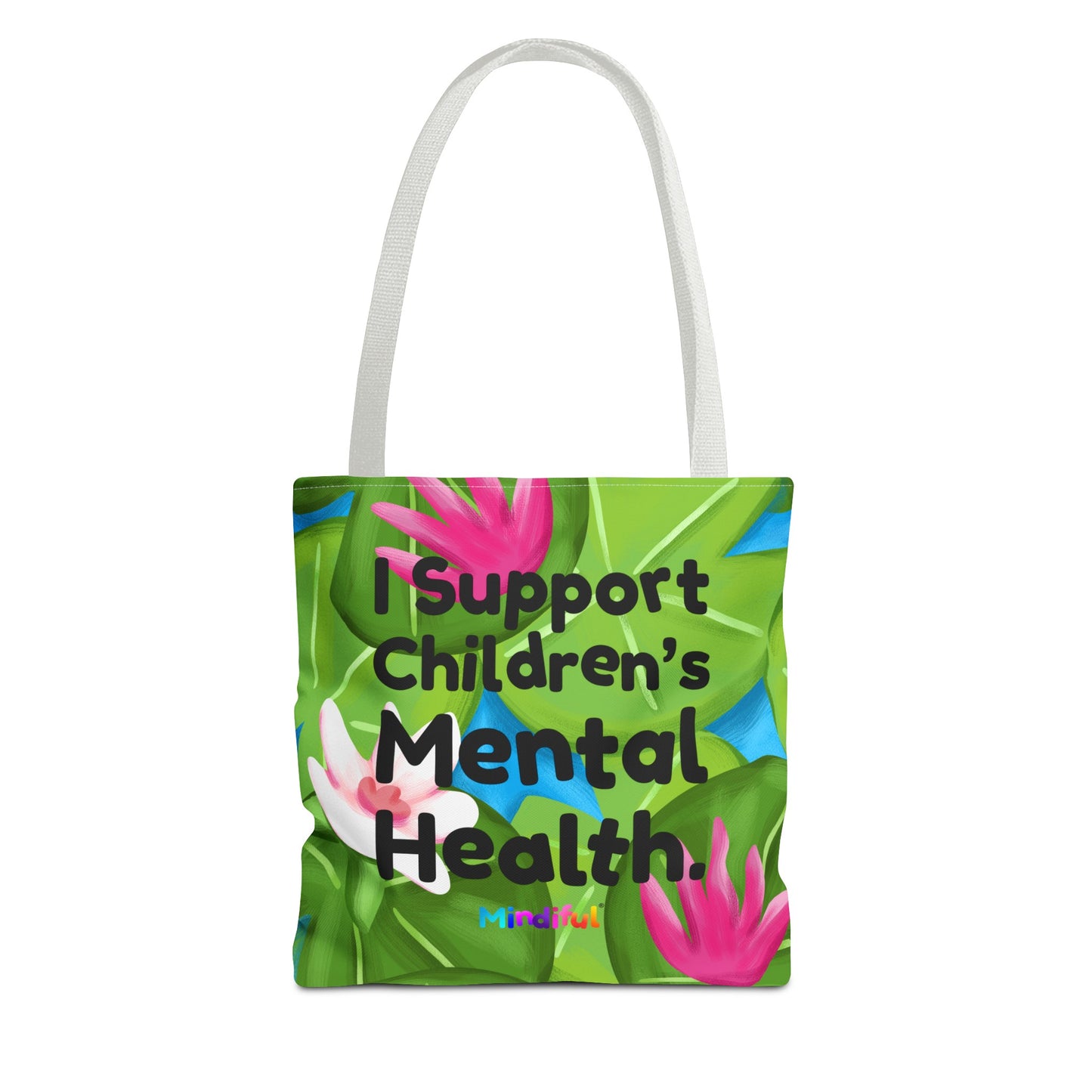 Mindiful® "I Support Children's Mental Health" Puddles Tote Bag