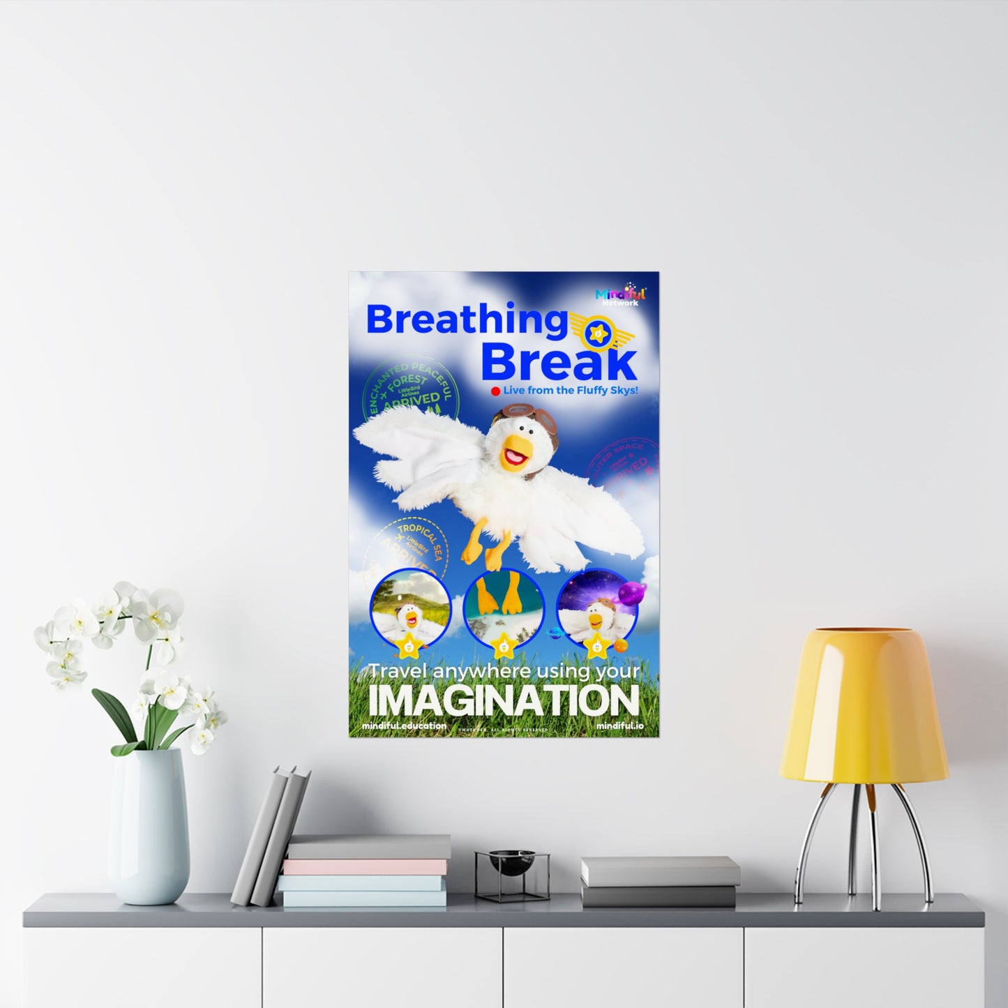 Mindiful® "Breathing Break" Matte Vertical Poster