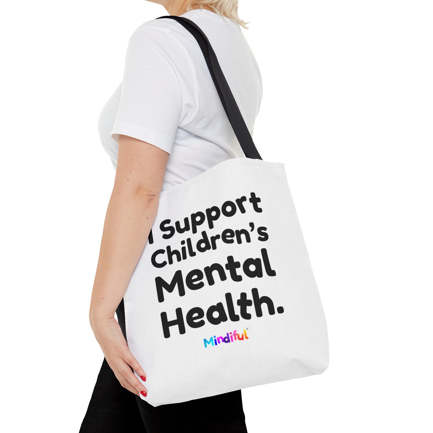 Mindiful® "I Support Children's Mental Health" Tote Bag