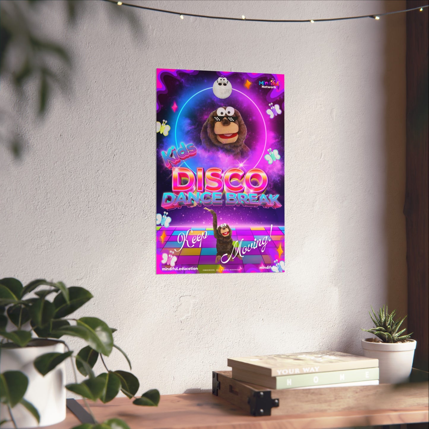 Mindiful® "Kids Disco Dance Break" Matte Vertical Poster