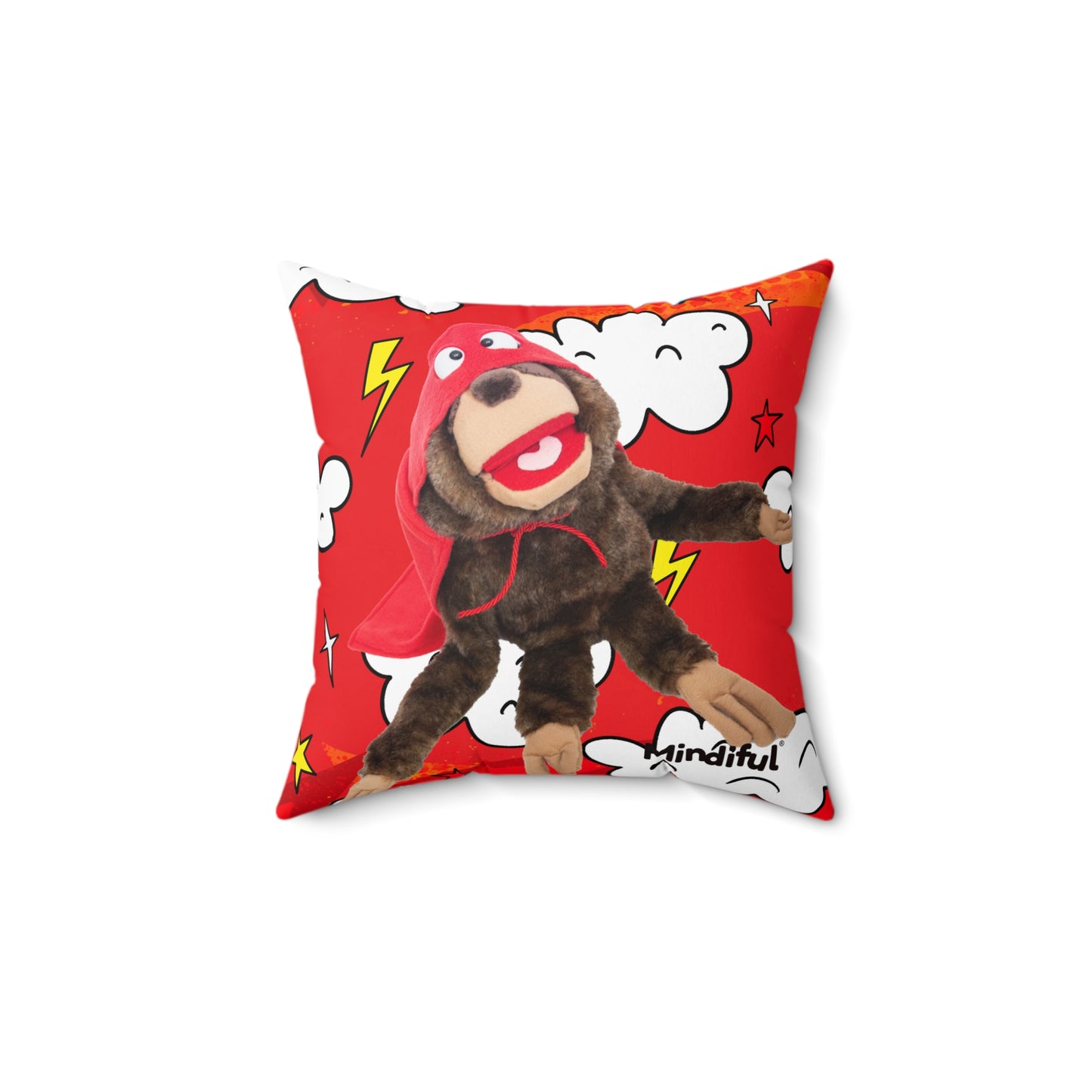 Mindiful® "Super Sloth Problem Solvers" Square Pillow