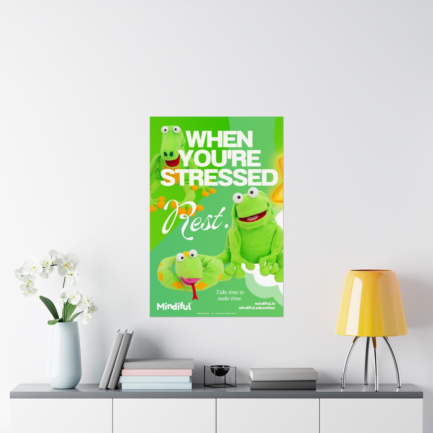 Mindiful® "When You're Stressed Rest" - Matte Vertical Poster