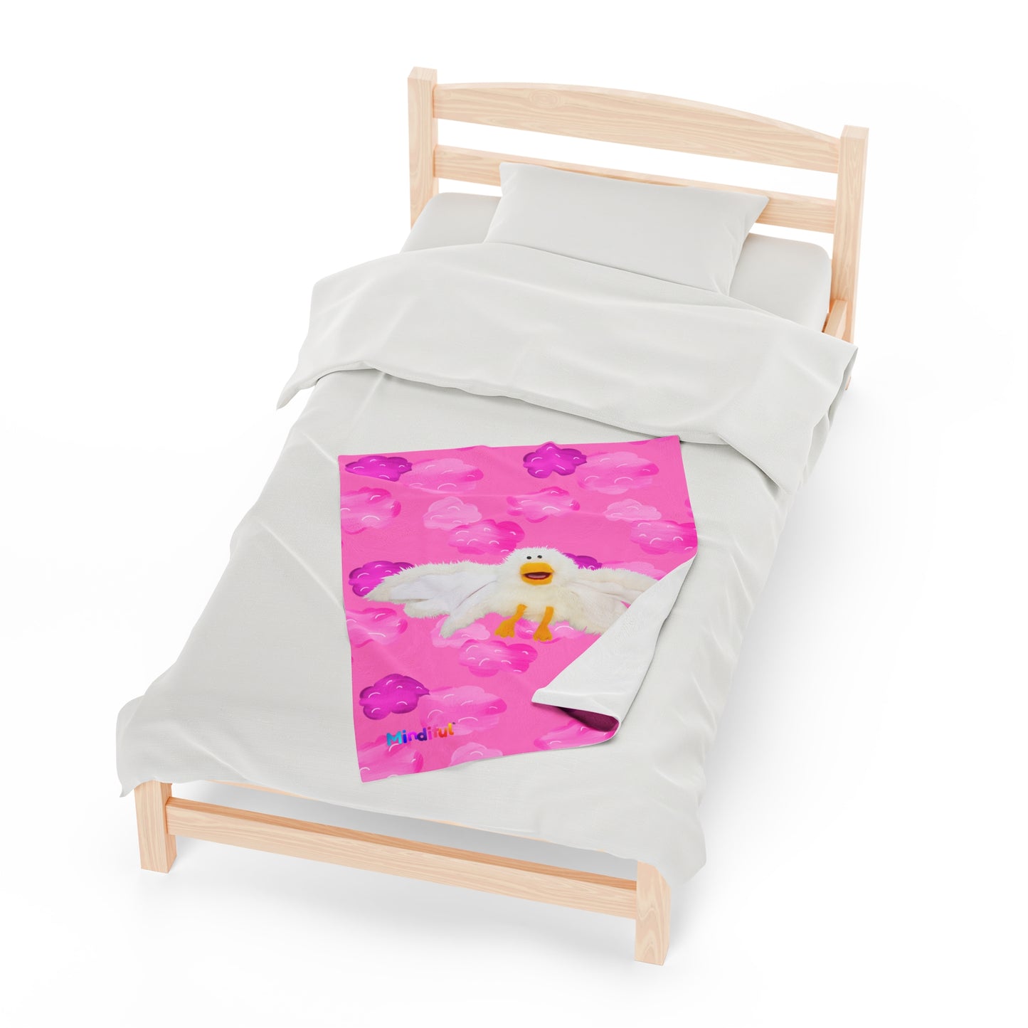 Mindiful® "Little Bird" Velveteen Plush Snuggle Blanket