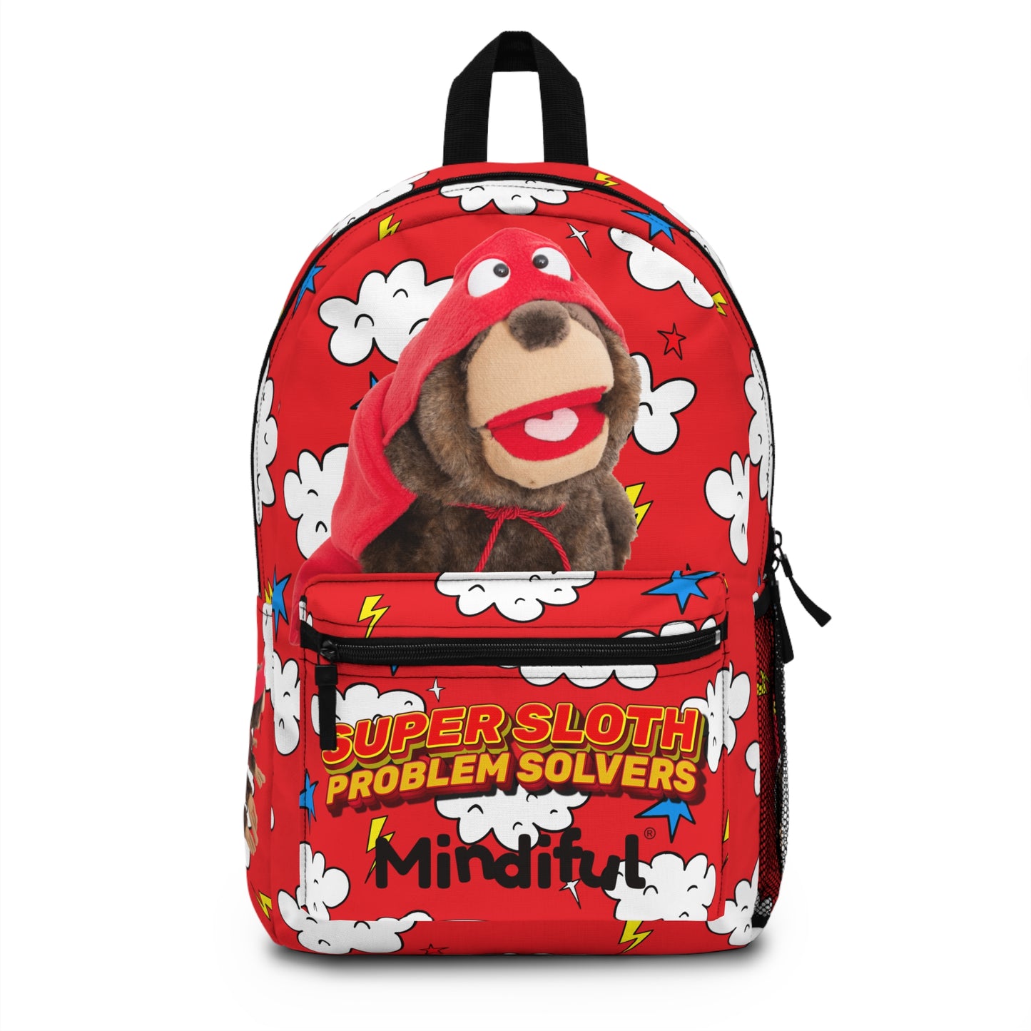 Mindiful® "Super Sloth Problem Solvers" Backpack RED