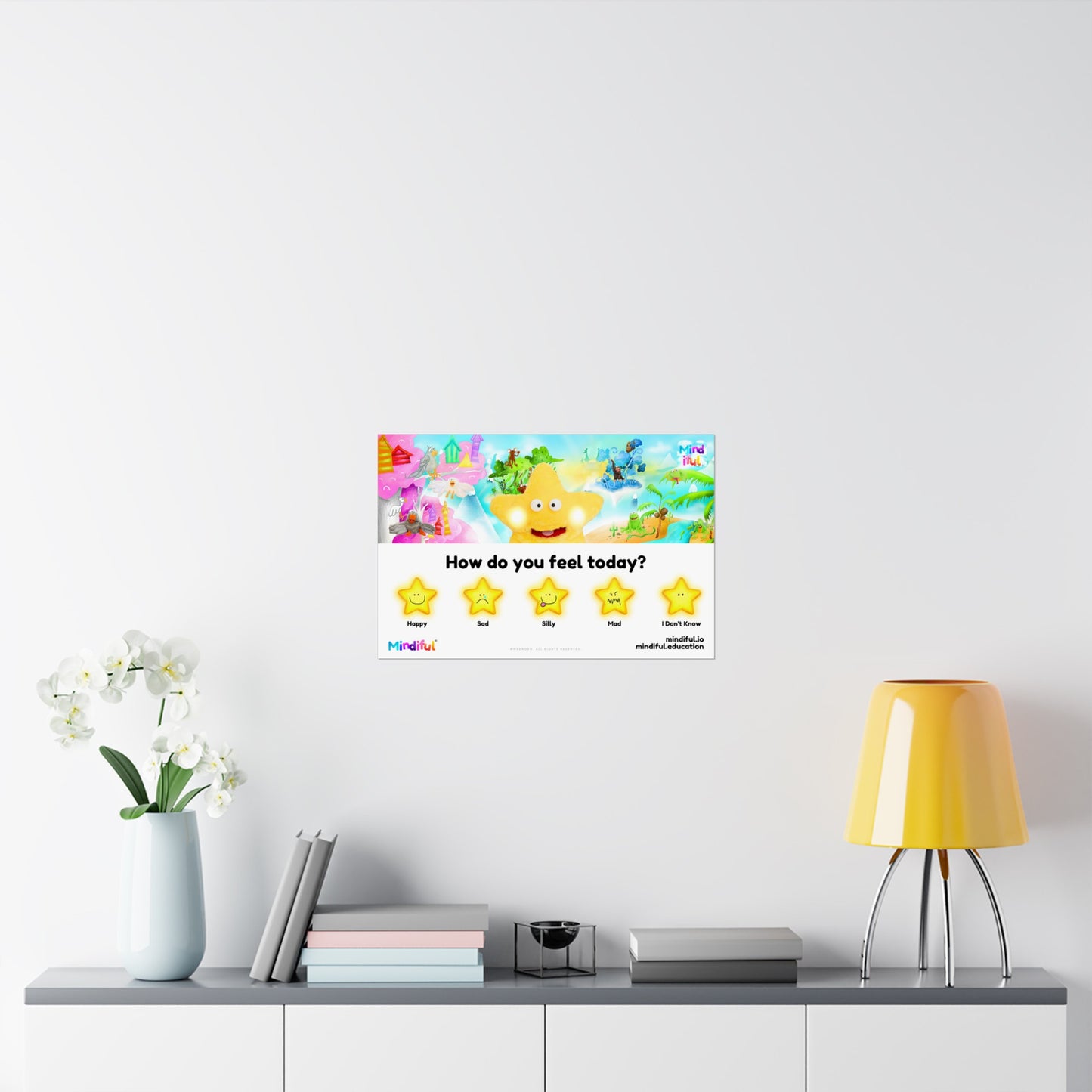 Mindiful® "How Do You Feel Today?" - Matte Horizontal Poster