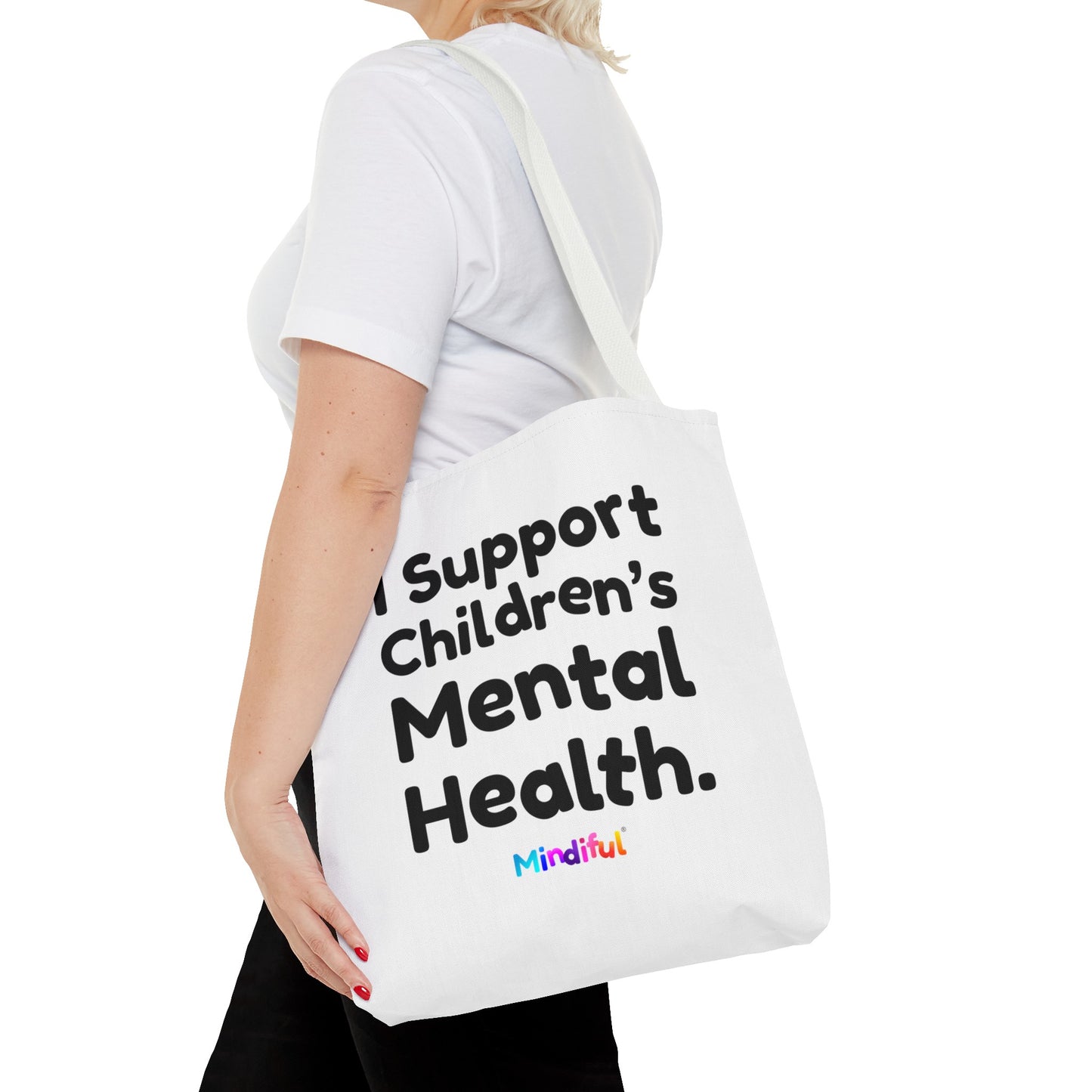 Mindiful® "I Support Children's Mental Health" Tote Bag