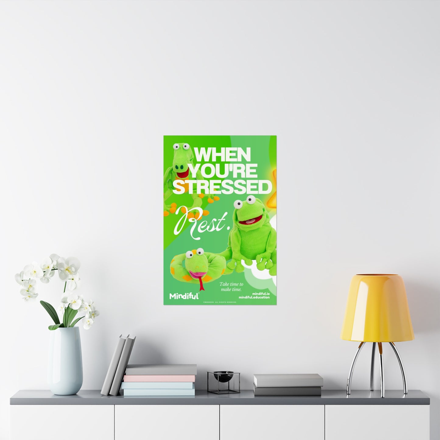 Mindiful® "When You're Stressed Rest" - Matte Vertical Poster