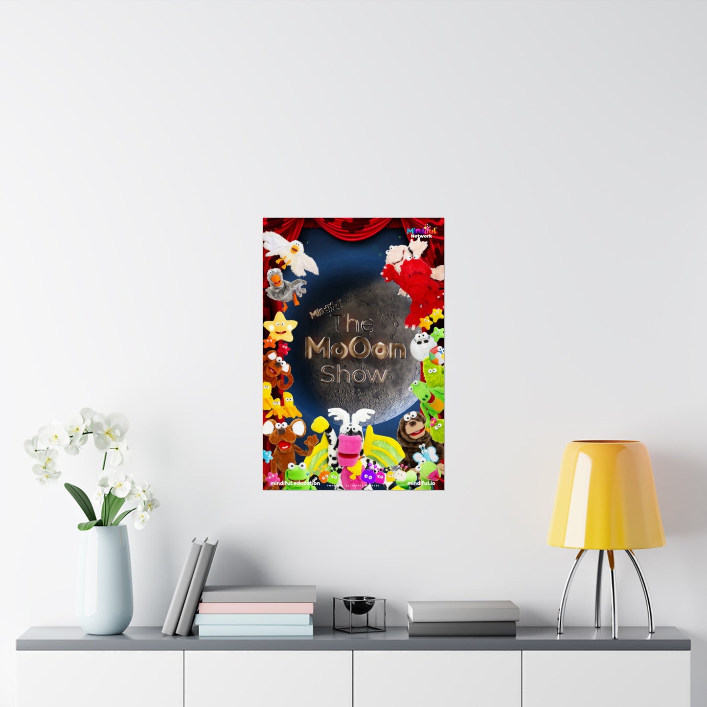 Mindiful® "The Moon Show" Matte Vertical Poster